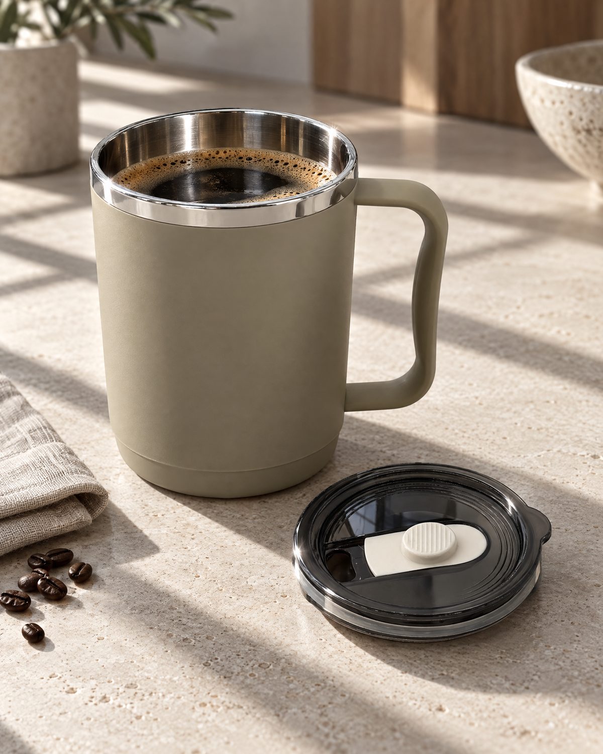 Mug isotherme 500 ml — KIZENTO Cup 500, vue 4